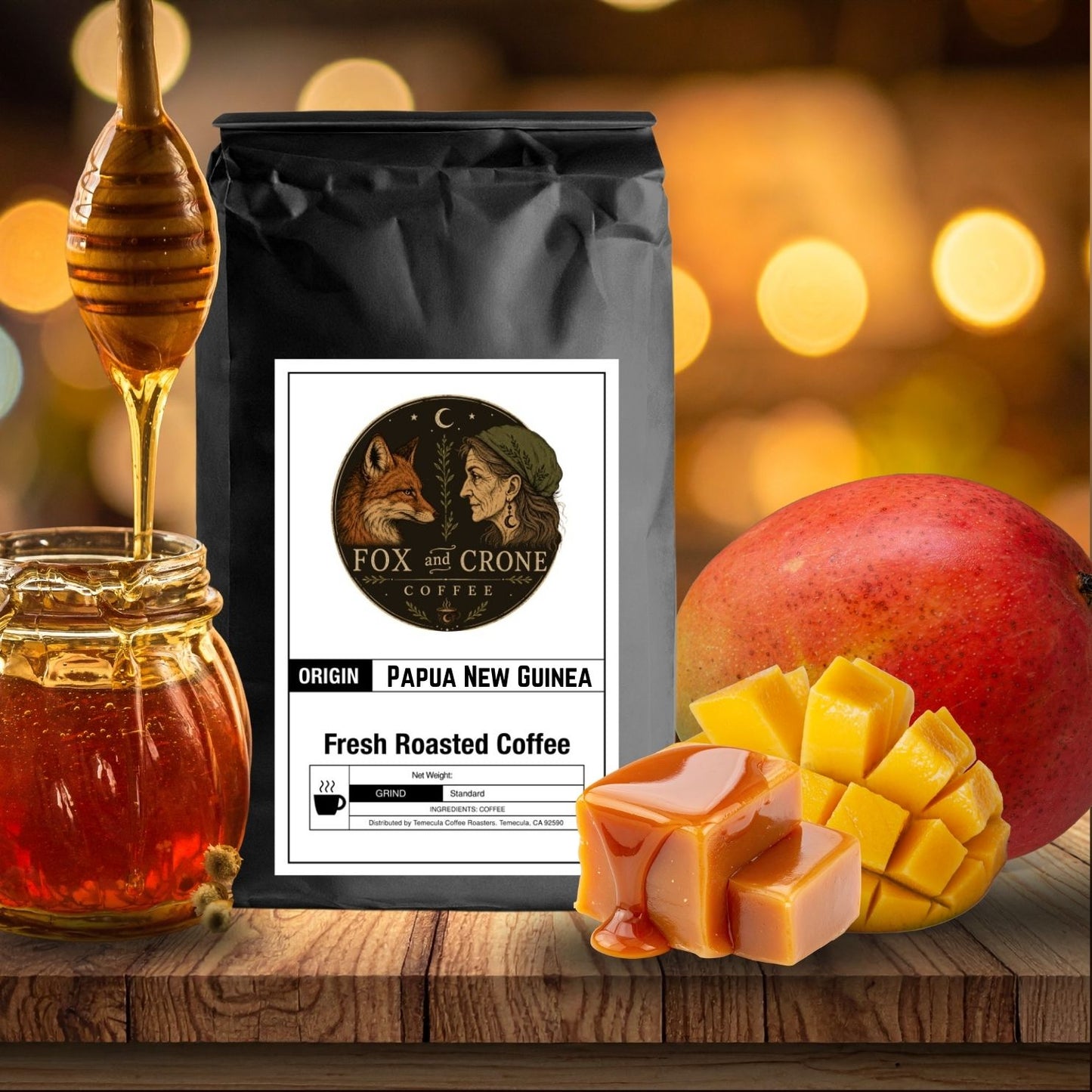 Papua New Guinea | Caramel, Honey, Fruit, Medium Roast Coffee Grounds & Beans